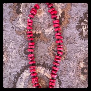 Red stone necklace